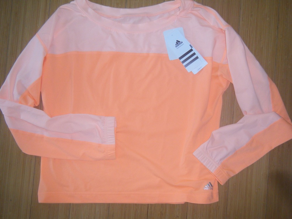 Women's ADIDAS ClimaLite Buttery soft Tennis Running Yoga Long Sleeve Shirt Top