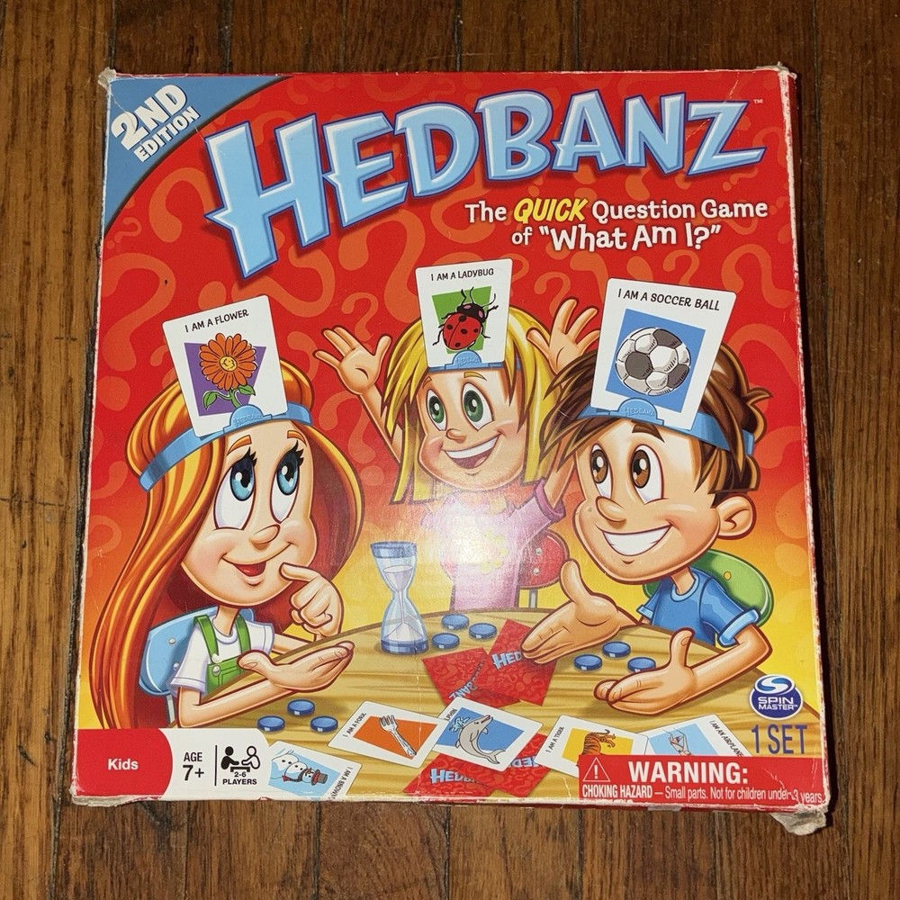 Spin Master Hedbanz 2nd Edition Family Guessing Game Complete Set Age 7+