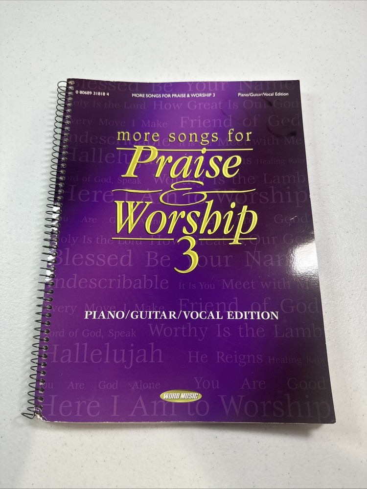Praise & Worship 3 Songbook, Spiral Bound Word Music Piano/Guitar/Vocal edition