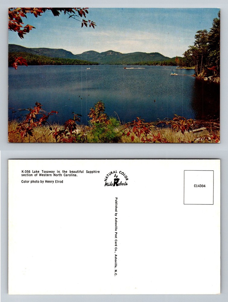 Lake Toxaway, NC-North Carolina, Sapphire Section Scenic Lake Vintage Postcard