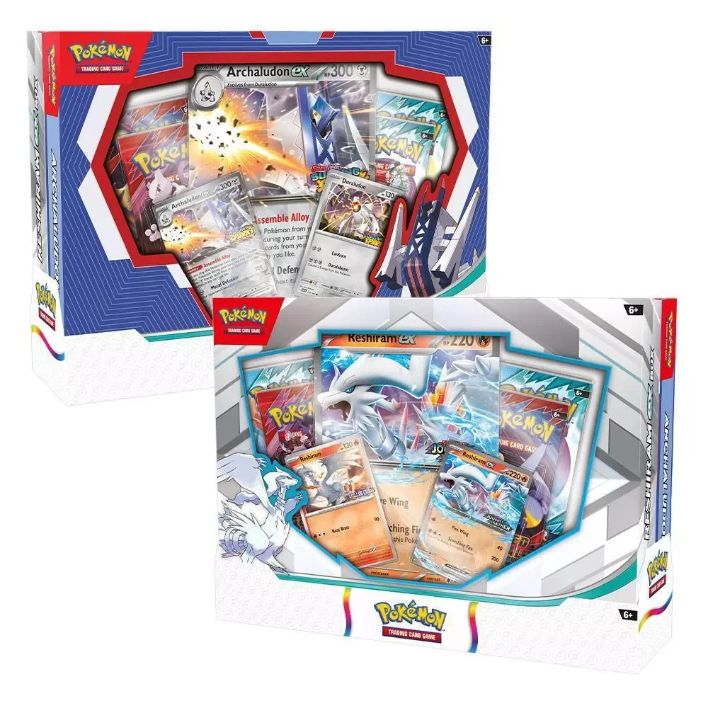 Pokemon Reshiram EX & Archaludon EX Collection Box Bundle
