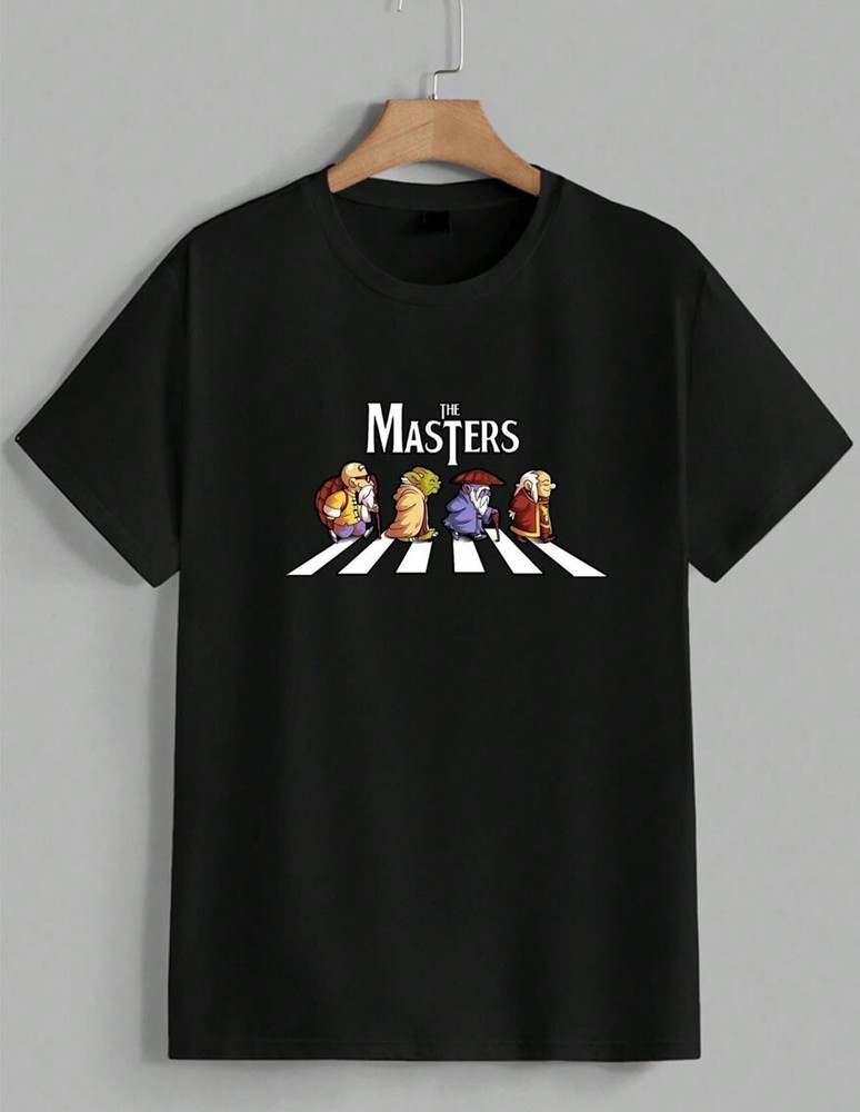 The Masters T-Shirt Abbey Road Parody Yoda Roshi Splinter Shifu Tee Unisex