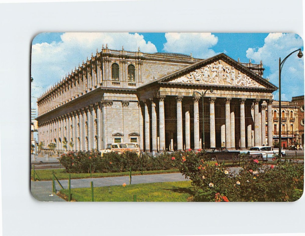 Postcard Degollado Theater Cultural Center Guadalajara Jalisco Mexico