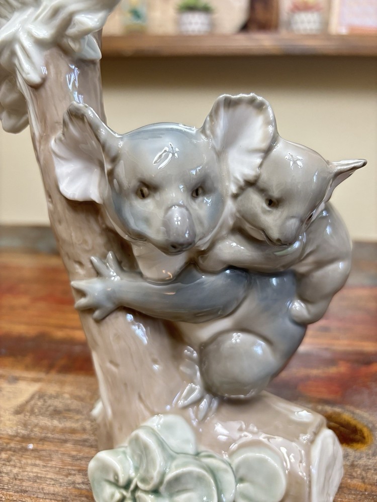 Lladro 5461 Koala Love Figurine Mother and Baby Cub Collectible
