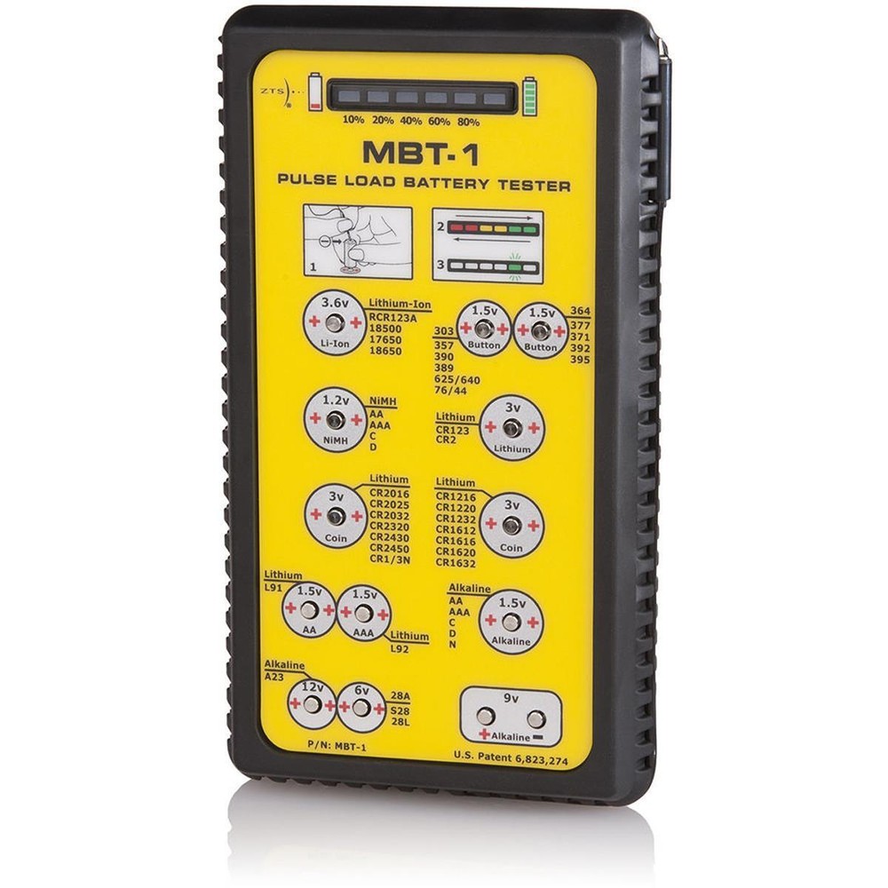 ZTS Inc. MBT-1 Multi-Battery Tester for More than 30 Different Battery Types