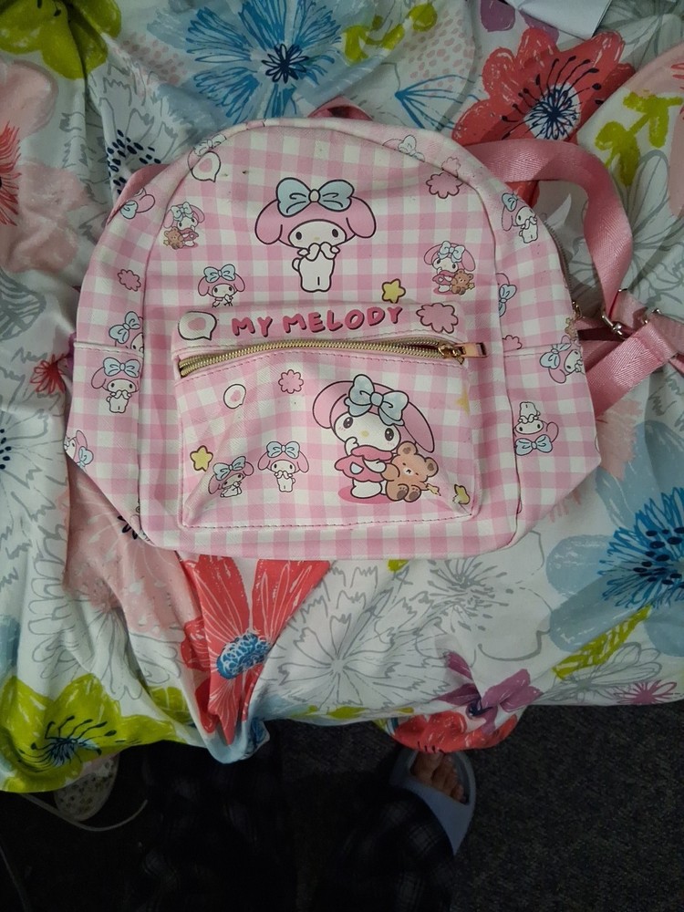 Sanrio My Melody Pink Checkered Backpack