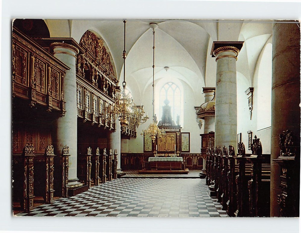 Postcard Interior of the Chapel Kronborg Castle Helsingør Denmark