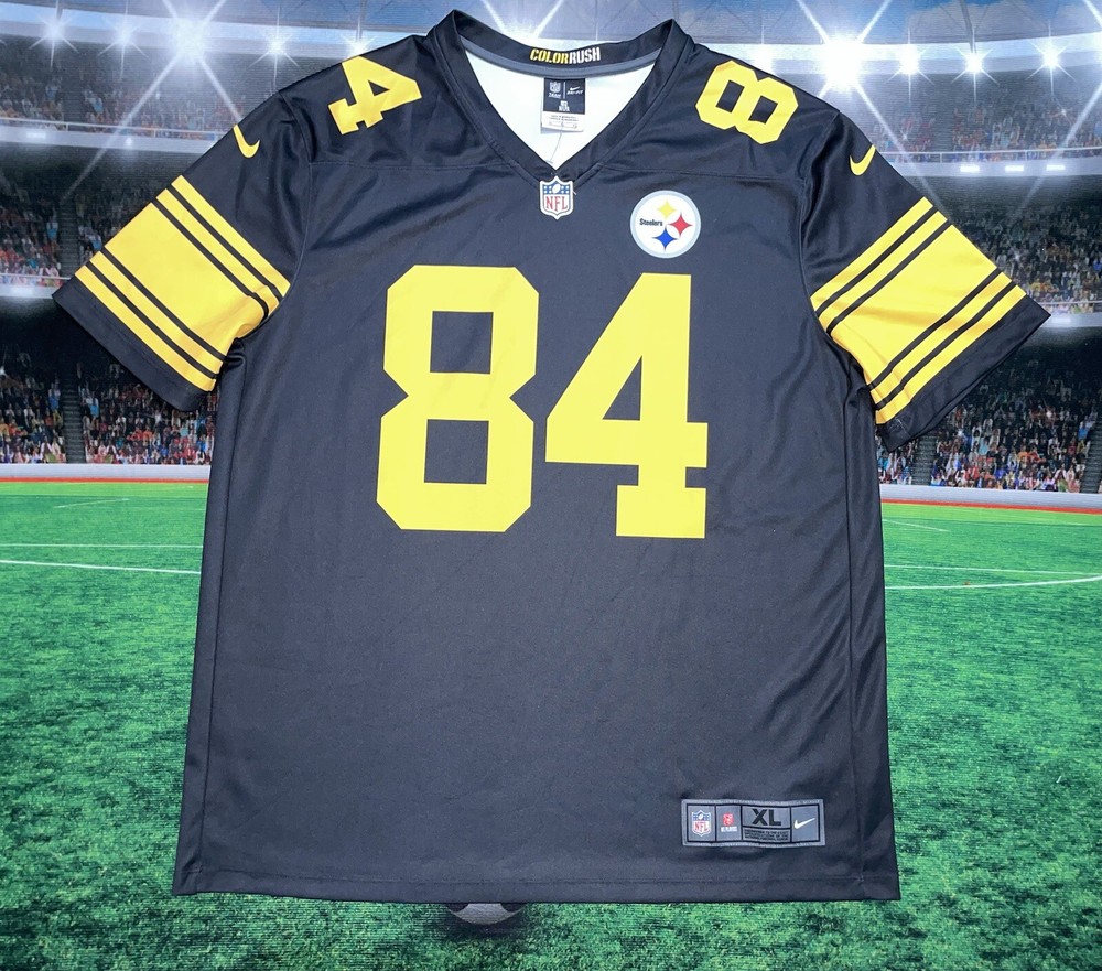 Antonio Brown #84 Pittsburgh Steelers Nike Team Apparel Jersey Sz XL Preowned