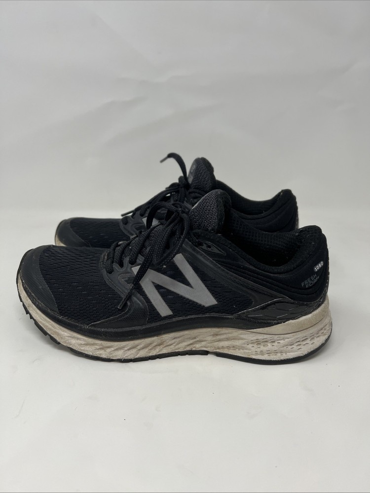 New Balance Womens FF 1080 V8 W1080BW8 Black Running Shoes Sneakers Size 7.5