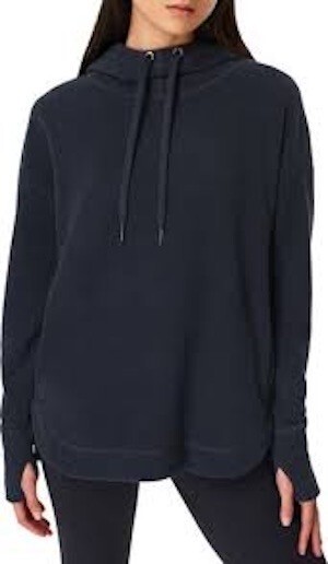 Sweaty Betty Escape Luxe Hoodie Sweatshirt Small Ribbed Draped Italy Luxury Yoga