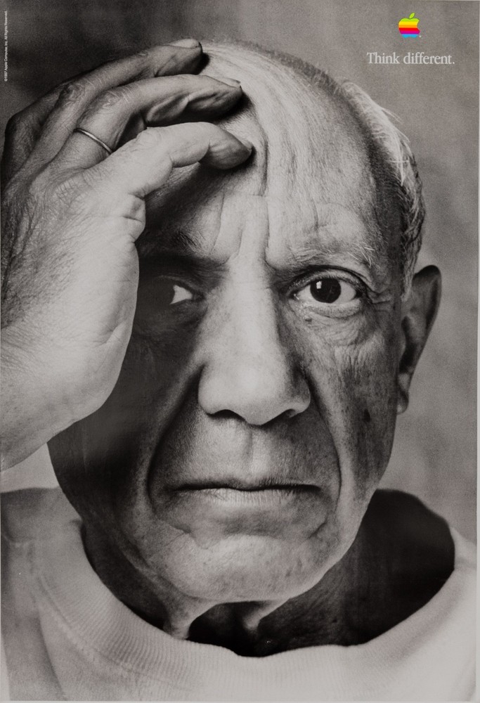 Apple Think Different PICASSO  poster 24x36 1997 Original printing not a repro