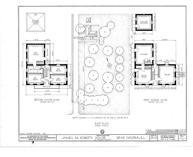 James M. Roberts House,Route 5,Galena,Jo Daviess County,IL,Illinois,HABS,5