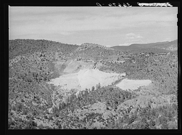 Photo:Mogollon New Mexico 1940 Gold Mill Tailings Mining Landscape