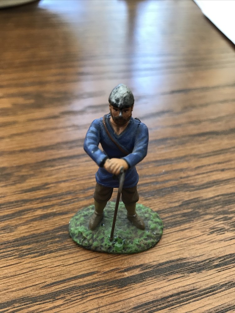 Vintage Altaya Saxon Lead Foot Soldier Frontline Figure Homme-a-Pied