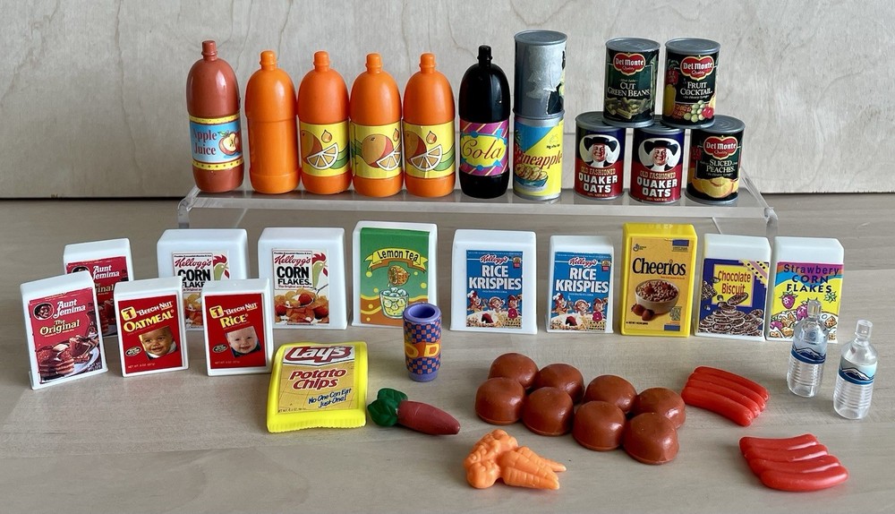 Vintage Mini Play Food - Barbie sized groceries