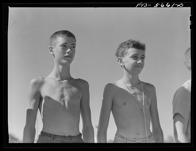 Photo:Florence Alabama 1942 Boys at Boy Scout Camp