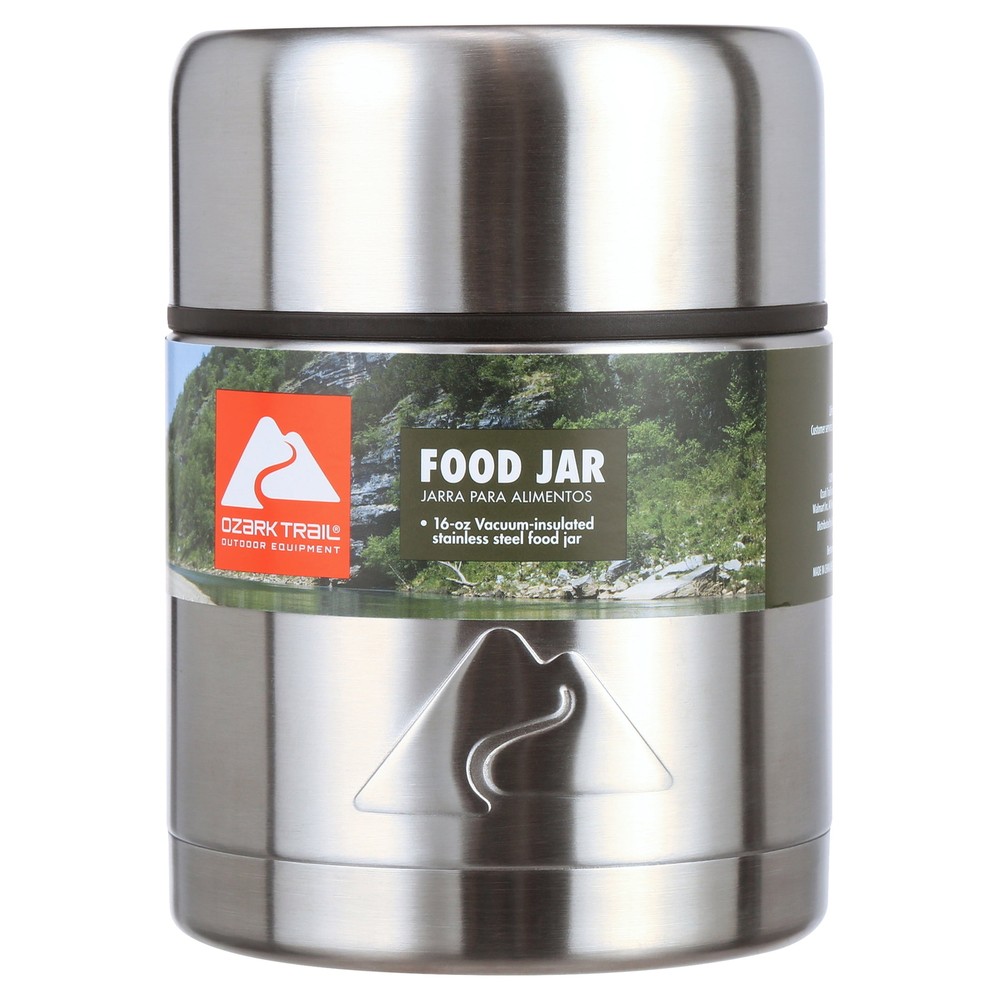 16 oz Vacuum-Insulated Food Jar Double-Wall Stainless Steel Travel Mug