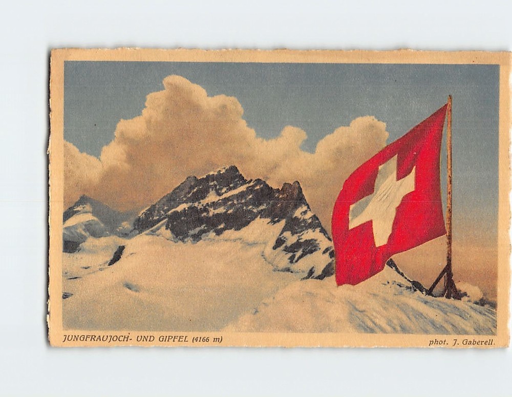 Postcard Jungfraujoch Switzerland