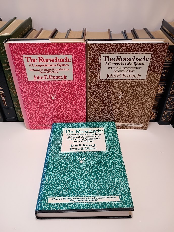 The Rorschach Comprehensive System 3 Vol Set Exner 2nd Ed &  History of Inkblots