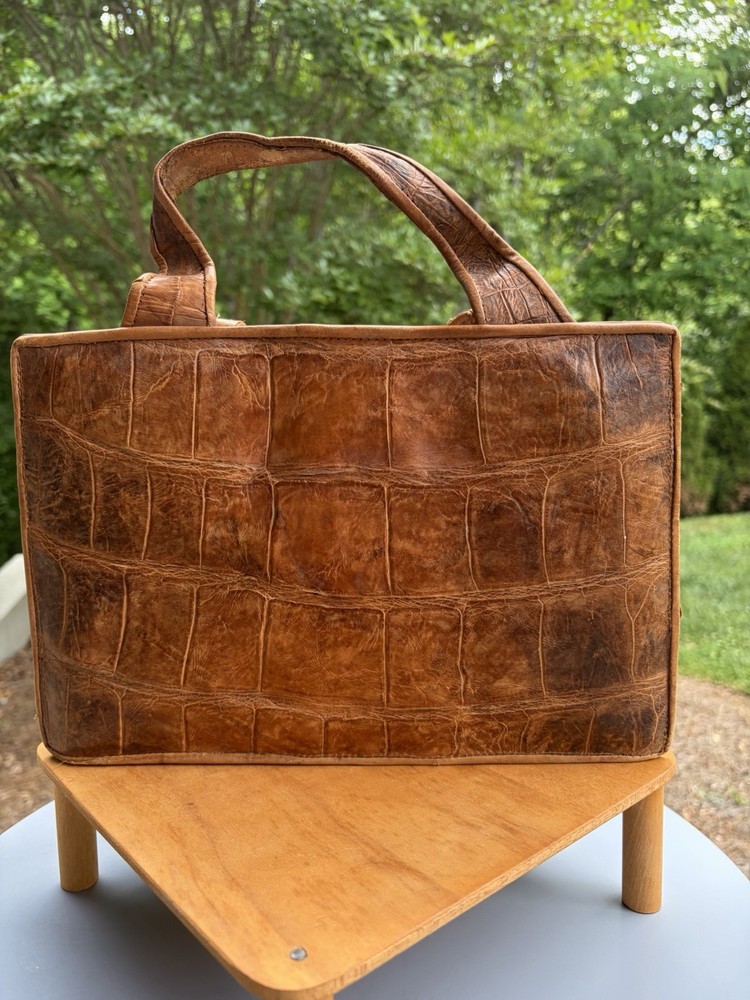 Vintage Alligator Handbag