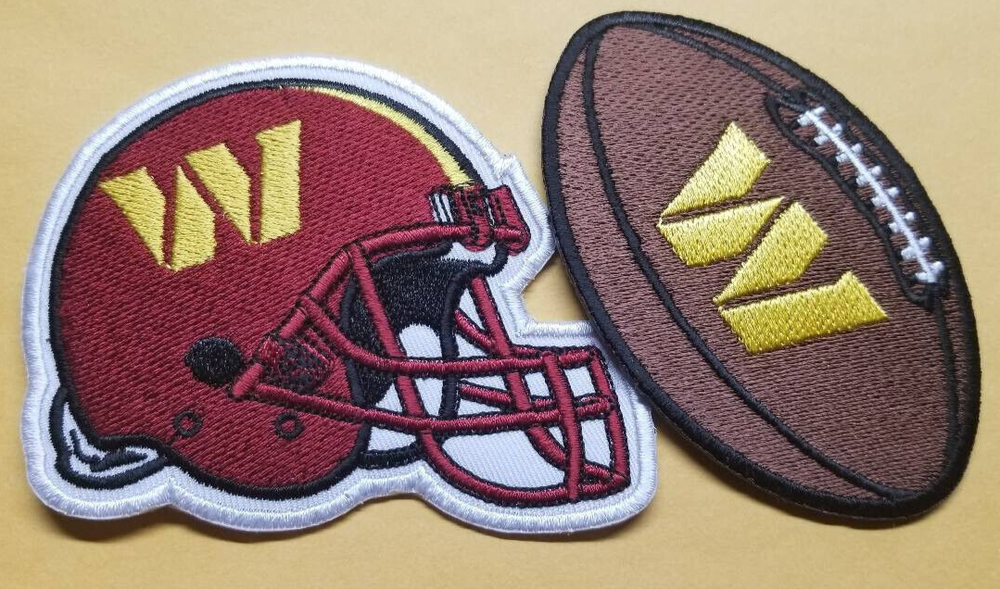 Washington Commanders Embroidered 2-Piece Patch Set for Team Fans