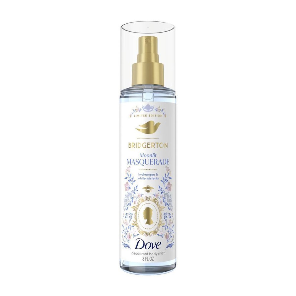 Dove Bridgerton Moonlit Masquerade Body Mist Hydrangea & White Wisteria perfume