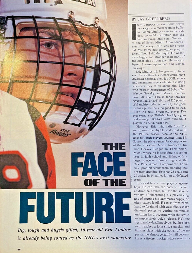 1989 Eric Lindros High Scholl Hockey Standout