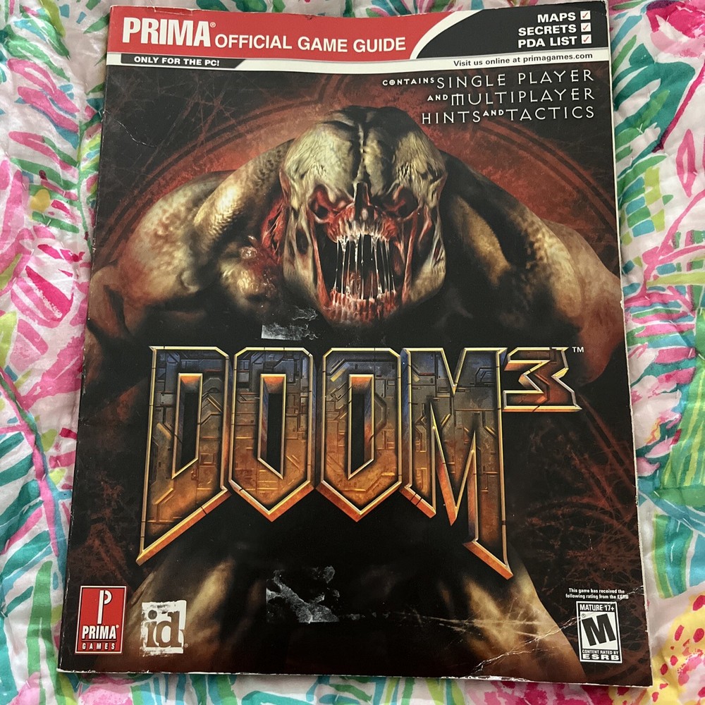 Doom 3 Prima Official Strategy Game Guide 2004 id PC Full Size Paperback