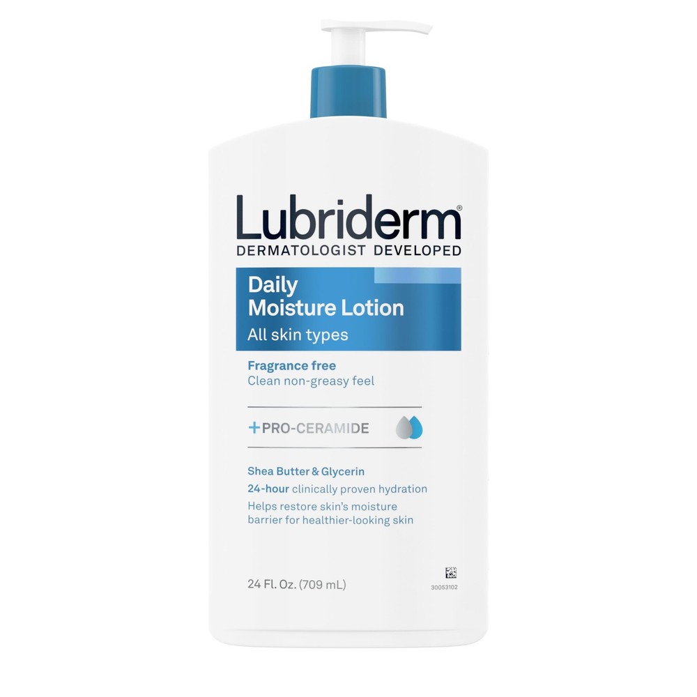 Fragrance Free Daily Moisture Lotion + Pro-Ceramide, Shea Butter & Glycerin, ...