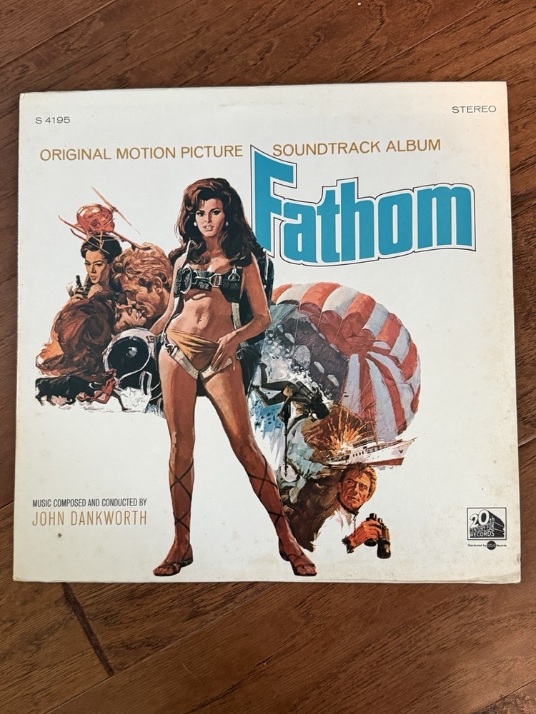 FATHOM LP ORIGINAL 1967 20TH CENTURY w John Dankworth & Raquel Welch  Ex. S4195