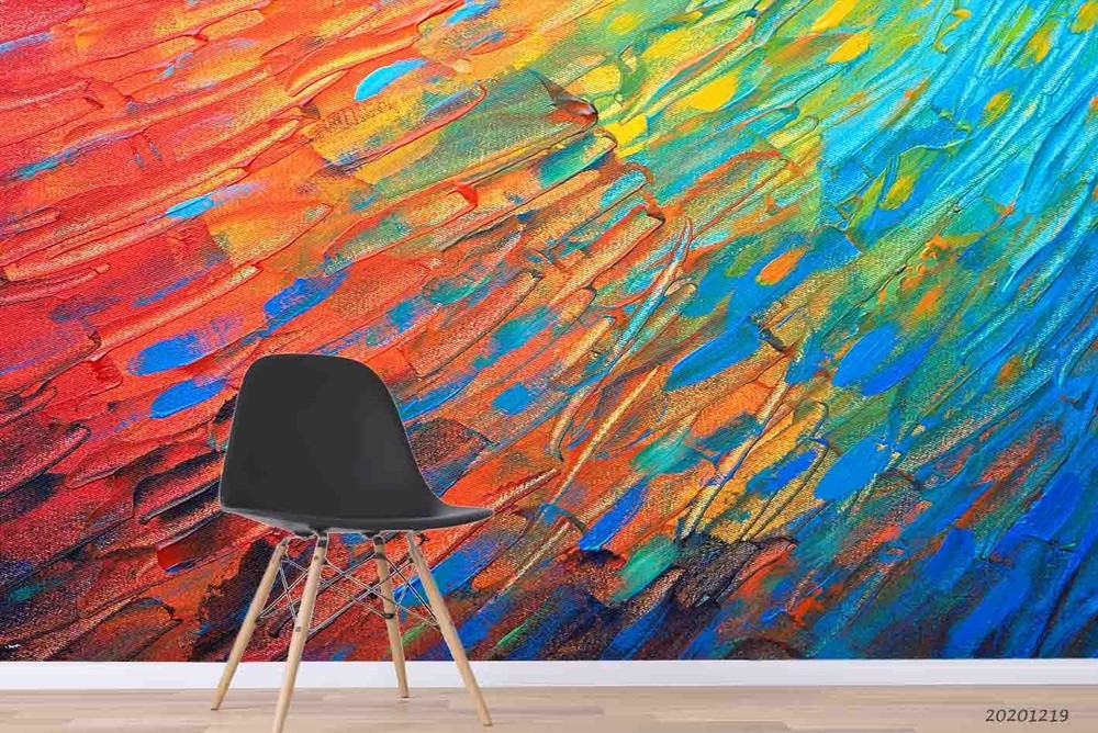 3D Abstract Oil Painting Wall Murals Wallpaper Murals Wall Sticker