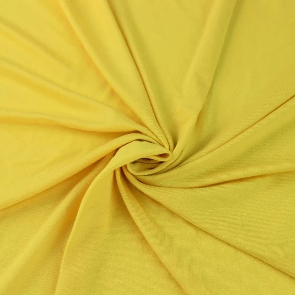 Solid Color Heavy Rayon Spandex Jersey Knit Fabric/ 4-Way Stretch-(180GSM)/ D...