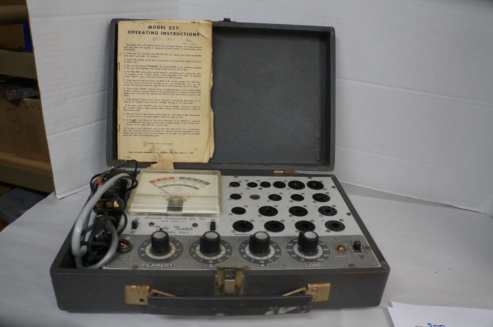 Accurate Instrument Co Model 257 Tube Tester with Manual Powers On-image