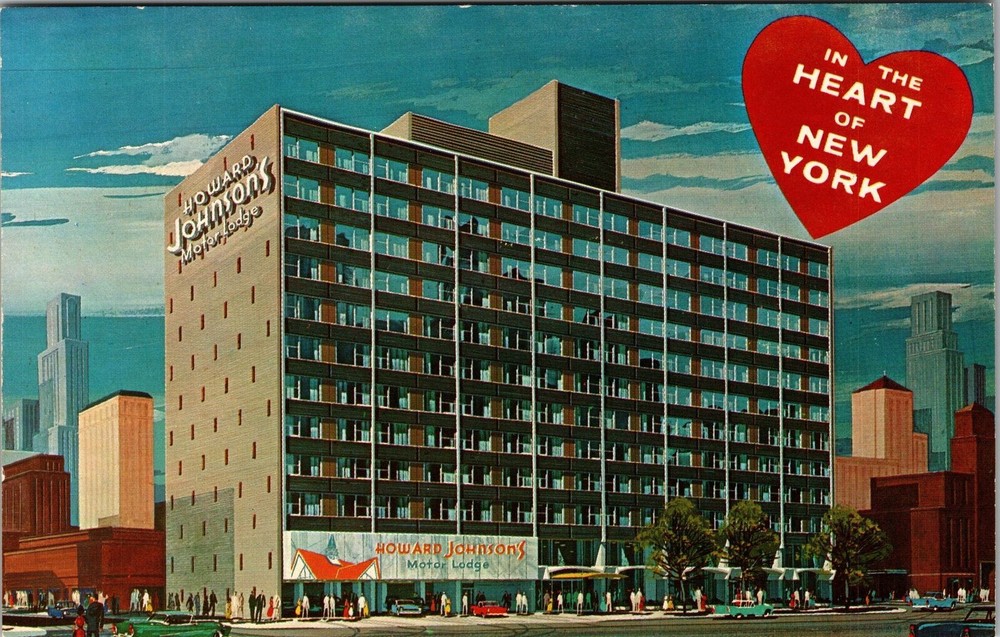 New York City NY, Howard Johnson Motor Lodge, Vintage Postcard