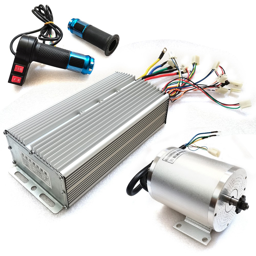 72V 3000W High-speed Brushless Motor Kit with Controller For Go Kart E-Scooter !