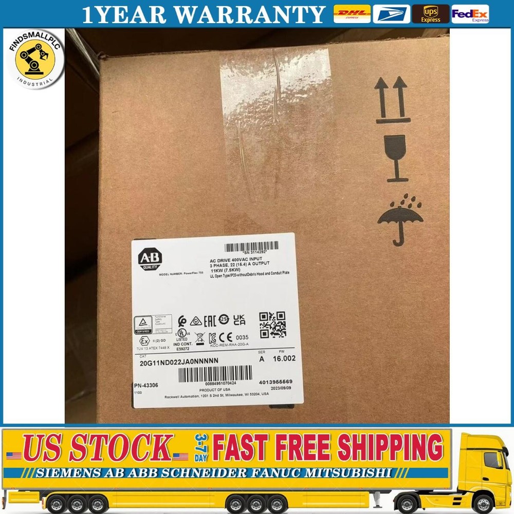 Allen-Bradley 20G11ND022JA0NNNNN PowerFlex 755 AC Packaged Drive