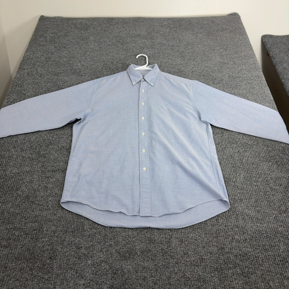 Brooks Brothers Button Down Shirt Men M Blue Supima Cotton Oxford Preppy Classic
