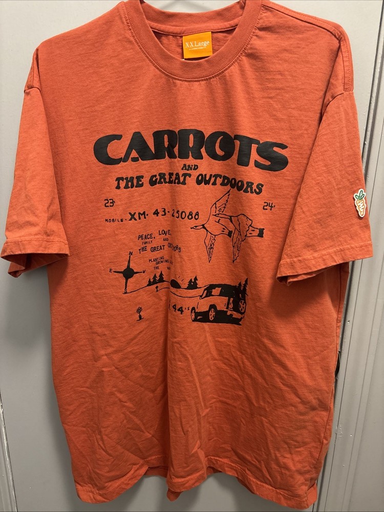 🥕 Carrots “The Great Outdoors” Orange T-Shirt (Size: XXL) RARE/OUT OF PRINT! 🥕