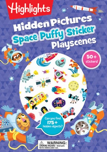 Space Hidden Pictures Puffy Sticker Playscenes by Scenes: Used