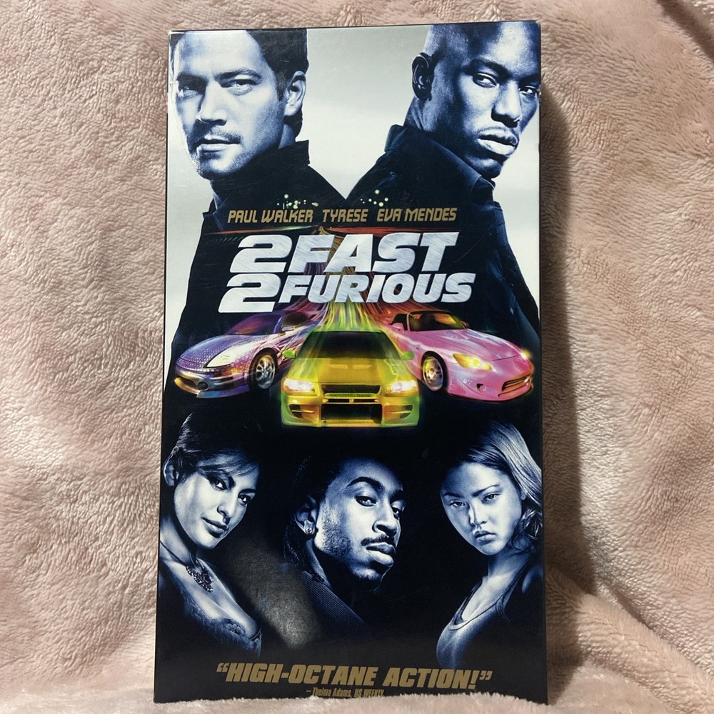 2 Fast 2 Furious VHS 2003 Paul Walker, Tyrese, Eva Mendes