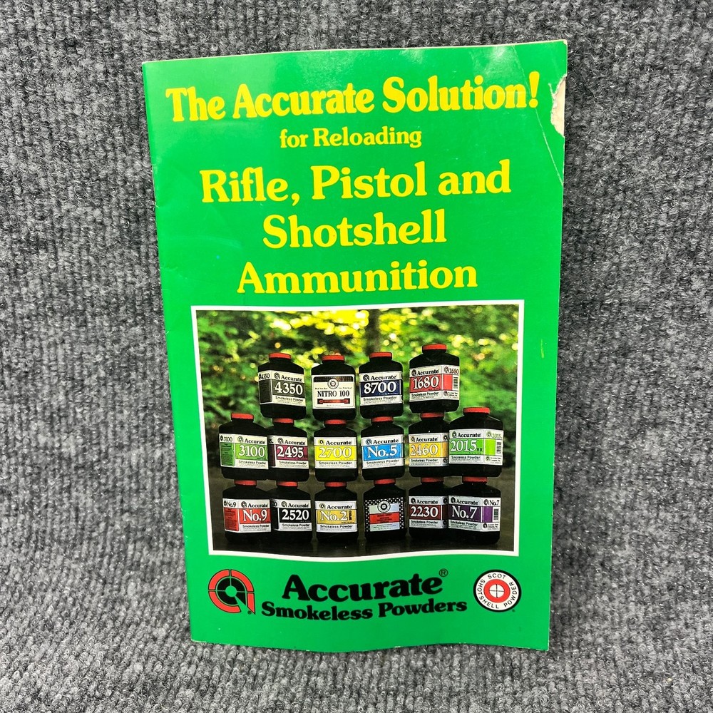 Accurate Solution! Reloading Rifle Pistol Shotshell Ammunition 1994 2nd Print-image