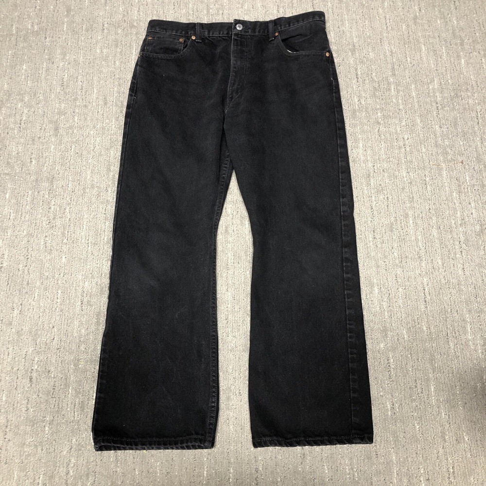 Vintage Levi’s 517 Boot Cut Jeans Men’s Size 38x30 Black Y2K Western Cowboy