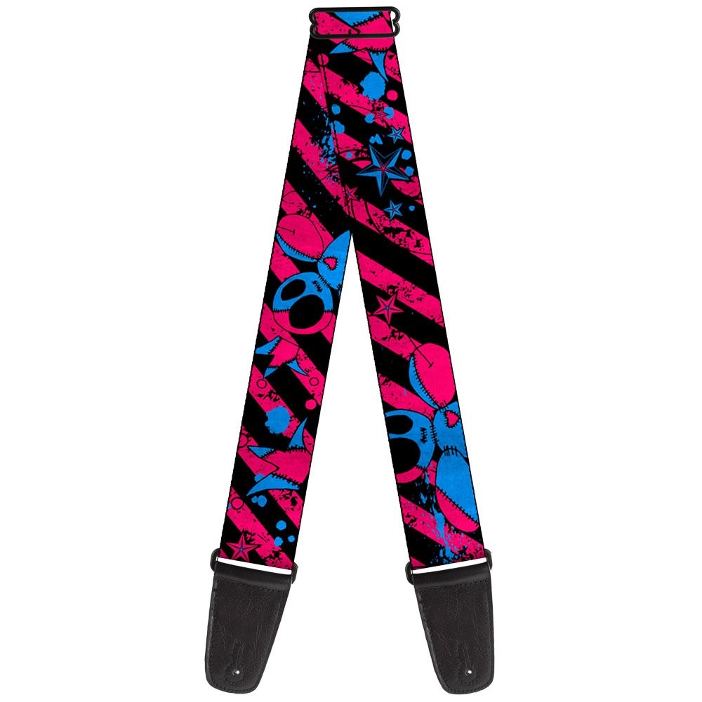 Guitar Strap - Voodoo Black/Pink/Blue ACC NEWAnother great item from Rarewaves USA | Free delivery!