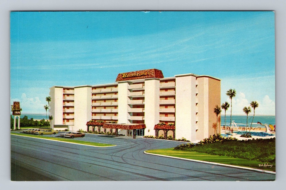 Daytona Beach FL-Florida Beachcomer Inn Vintage Postcard