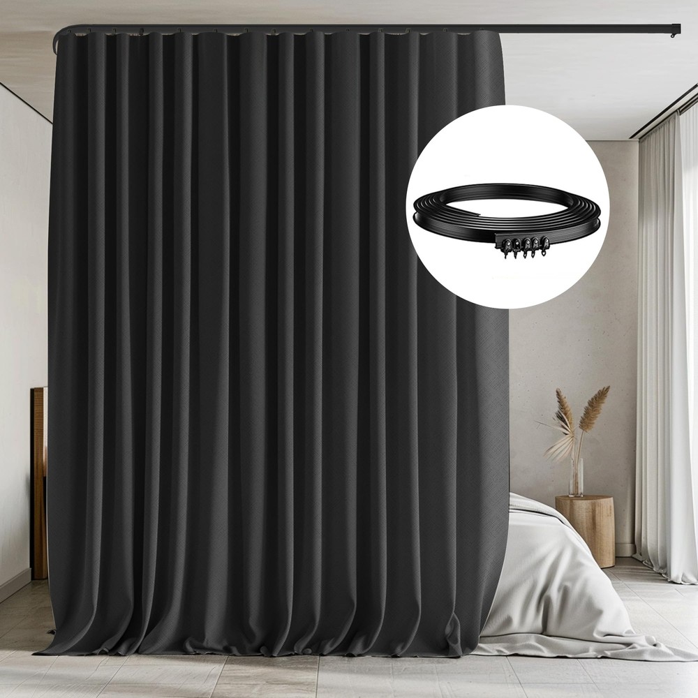 Ceiling Curtain Track Sets Room Divider Curtain Ceiling Track for Curtain Fle...