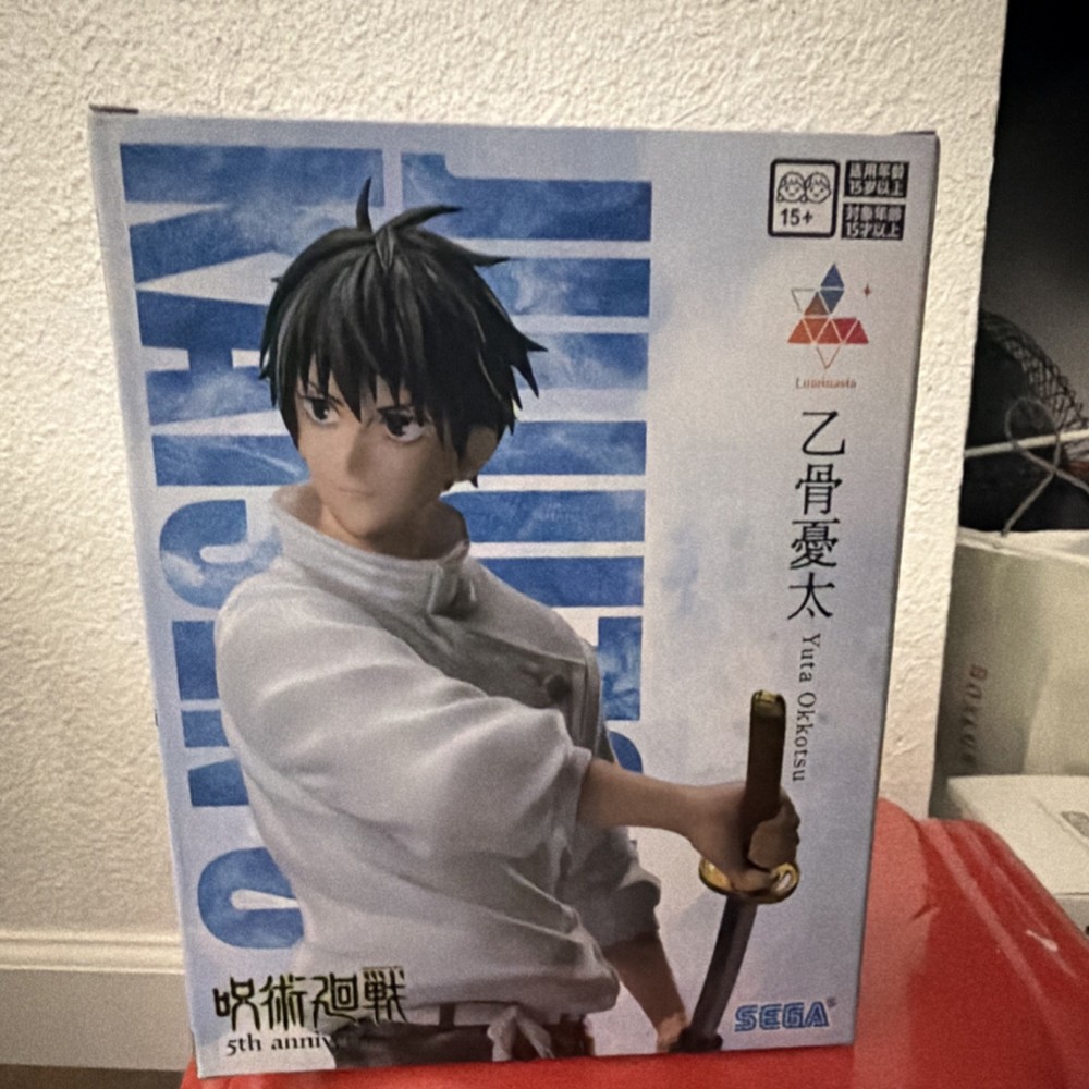 SEGA Jujutsu Kaisen 5th Anniversary Yuta Okkotsu Boxed Figure Plastic Anime