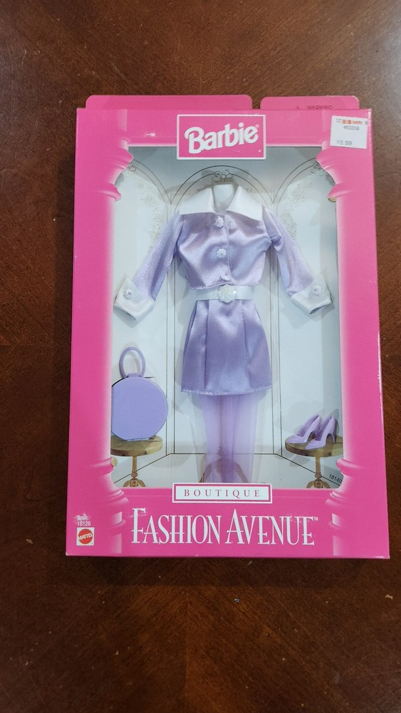 Vintage 1997 Barbie Boutique Fashion Avenue #Asst 18126 Purple Outfit New in box