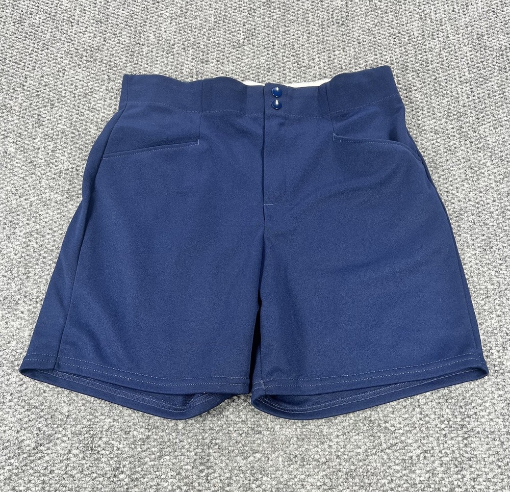Vintage BIKE Shorts Athletic Gym Coach Baseball USA Men's Large Blue 90s