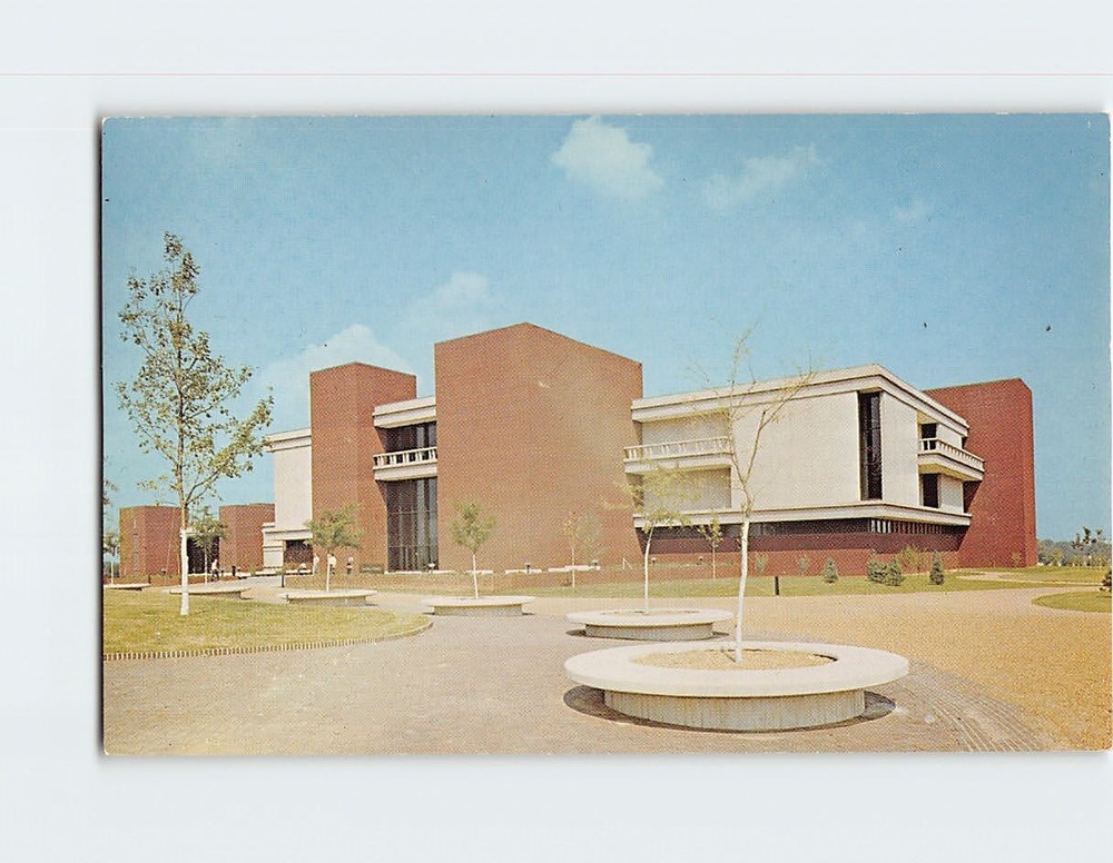 Postcard Lovejoy Library Southern Illinois University Edwardsville Illinois USA