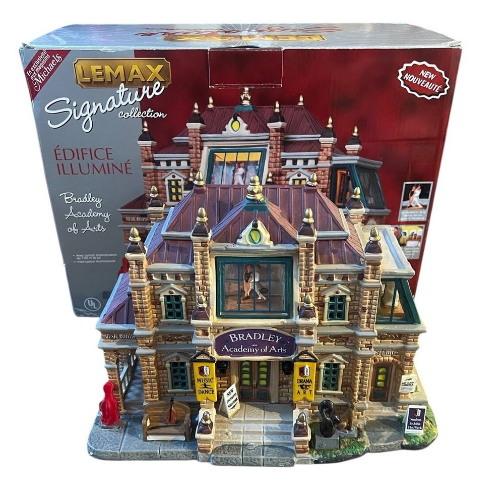 Lemax Village Collection Caddington Village Bradley Academy of Arts Building-image